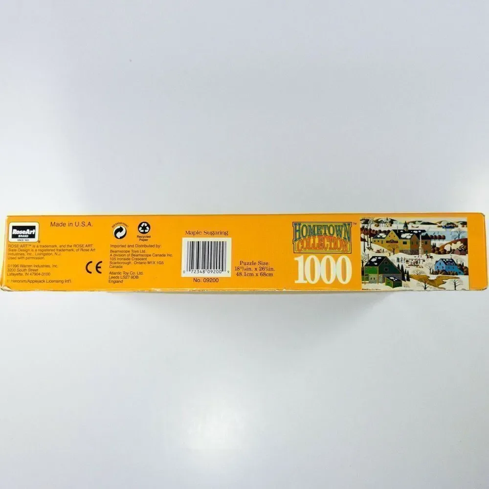 Hometown Collections 1000 Piece Puzzle Maple Sugaring